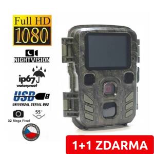 BUNATY MINI  FULL HD + 32GB karta + polohovací kloub AKCE 1+1