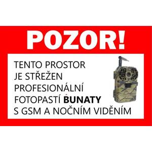 plastová cedule  20 x 30cm POZOR FOTOPAST