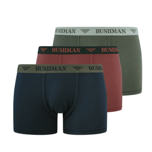 Bushman trenýrky Edward 3Pack black/burgundy/olive XL