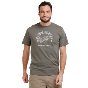 Bushman Pánské tričko Štika, khaki XL
