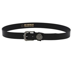 Bushman Kožený opasek Bottle Belt III, černý 105