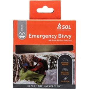 S.O.L. Survive Outdoors Longer Nouzový bivak S.O.L. Emergency Bivvy - OD Green s píšťalkou