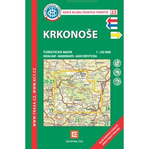Trasa - KČT Turistická mapa - Krkonoše 12. vydání, 2025