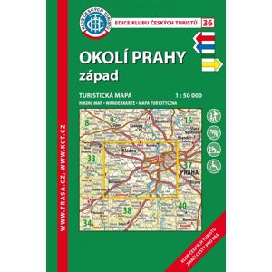 Trasa - KČT Turistická mapa - Okolí Prahy - západ, 8. vydání, 2024