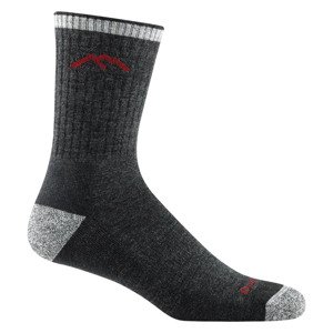 Ponožky merino Darn Tough 1466 Hiker Micro Crew Midweight - Black Velikost: L