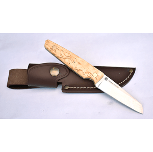 NKD - Nordic Knife Design Nůž NKD Wharncliffe 80 Curly Birch - 14C28N