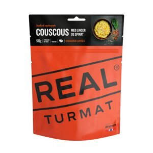 Dehydratované jídlo REAL TURMAT Couscous with lentils and spinach - Kuskus s čočkou a špenátem 500g