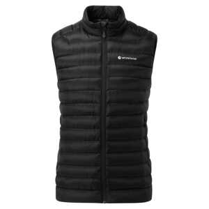 Péřová vesta MONTANE Anti-Freeze Packable Down Gilet - Black Velikost: M