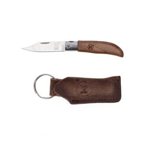 MAIN KNIVES Kapesní nůž MAIN Mini Line clip point - Walnut s koženým pouzdrem 6101