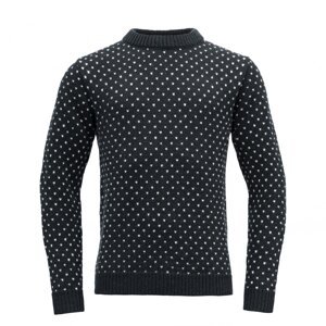 Vlněný svetr DEVOLD Sorisen Wool Sweater - Ink / Offwhite Velikost: L
