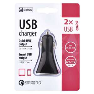 Univerzální adaptér smart do auta QC 3,0