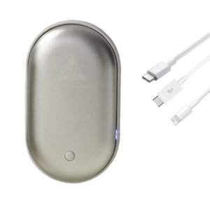 Power Bank a ohřívač rukou v jednom Alpenheat BP13 - stříbrná