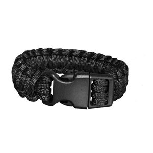 Survival náramok MilTec Paracord černý XL