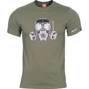 Tričko Pentagon AGERON GAS MASK zelené XL