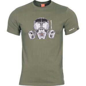 Tričko Pentagon AGERON GAS MASK zelené XXL