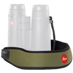Neoprenový binokulární popruh na krk Leica - olivově zelený