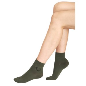 Veselé ponožky TETRAO zelené s parohy 39-42