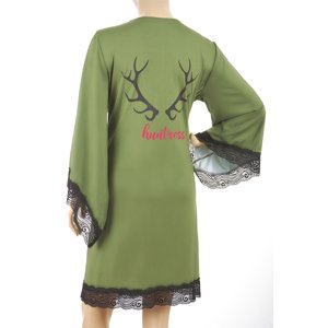 Dámský župan TETRAO s mysliveckým motivem huntress M