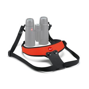 Neoprenový binokulární popruh na krk Leica Sport - oranžový