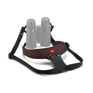 Neoprenový binokulární popruh na krk Leica Sport - čokoládově hnědý
