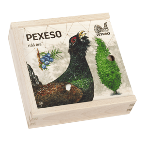 Dřevěné vzdělávací pexeso TETRAO - náš les