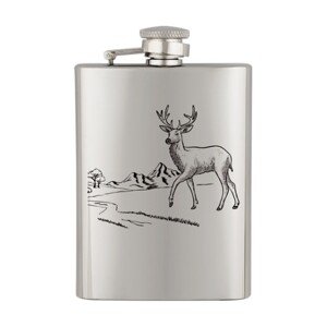 Placatka Albainox Barbaric 8 Oz. s motivem jelena