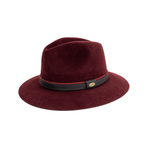 Lovecký klobouk TETRAO Exclusive zajíc - bordó 56