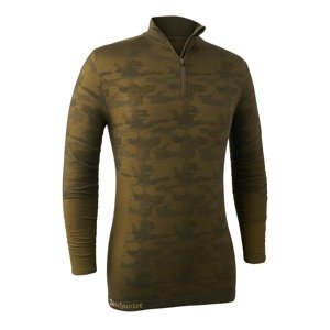 Pánské lovecké termo tričko se zipem Deerhunter Camou Wool L/XL
