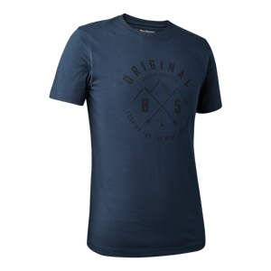 Pánské triko Deerhunter Nolan - Dark Blue 4XL