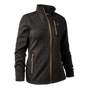 Dámská mikina Deerhunter Sarek Knitted - Dark Grey Melange 40