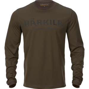 Pánské triko Härkila Mountain Hunter L/S Hunting Green/Shadow Brown L