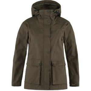 Dámská bunda Fjällräven Forest Hybrid s kapucí - Dark Olive XL