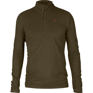 Pánské fleecové triko Fjällräven Pine Half Zip - Dark Olive XL