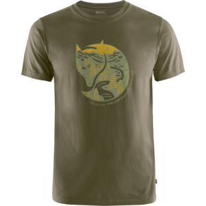 Pánské triko Fjällräven Arctic Fox Dark Olive S