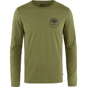 Pánské triko s dlouhým rukávem Fjällräven Forever Nature Badge - Caper Green 2XL