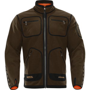 Pánská fleecová bunda Härkila Kamko Hunting Green / Orange Blaze 4XL
