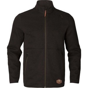 Pánský svetr Härkila Metso Full Zip Shadow Brown 4XL