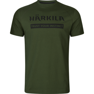 Pánské dvou-balení triček Härkila Logo Duffel Green / Phantom 4XL