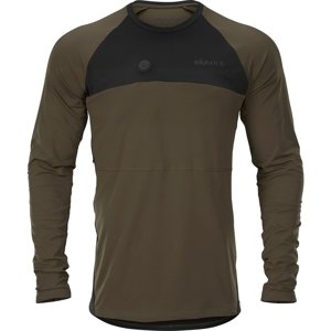 Pánské vyhřívané triko s Härkila Heat L/S Willow Green/Black 4XL