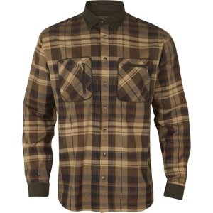Pánská košile Härkila Pajala Beige W/Brown XL