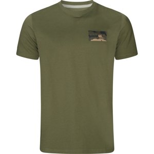 Pánské triko Härkila Core Dark Olive 4XL