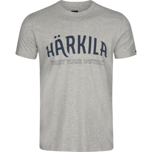 Pánské triko Härkila Modi Melange S/S Light Grey Melange 4XL
