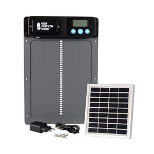 Automatická dvířka na kurín, adaptér 230 V + solární panel