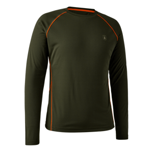 Pánské triko Deerhunter Chamois s dlouhým rukávem Forest Green XL