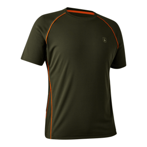 Pánské triko Deerhunter Chamois s krátkým rukávem Forest Green XL