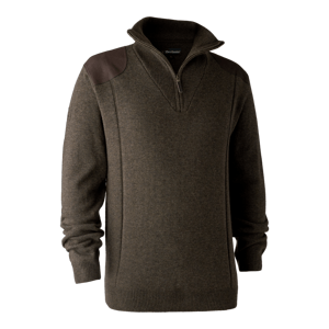 Pánský pletený svetr na zip Deerhunter Dark Elm 4XL