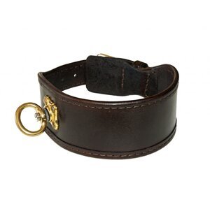 Barv.obojek podšitý tenkou kůží s podloženou sponou dél.35cm