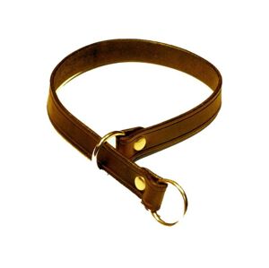 Stahovací obojek z ploché kůže - délka 45cm