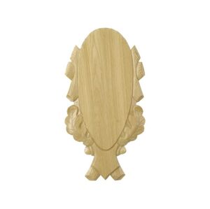Vyřezávaná podložka pod trofej 45 x 20 cm bledá